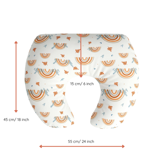 Jolly Jumper Baby Sitter Nursing Pillow - Rainbows