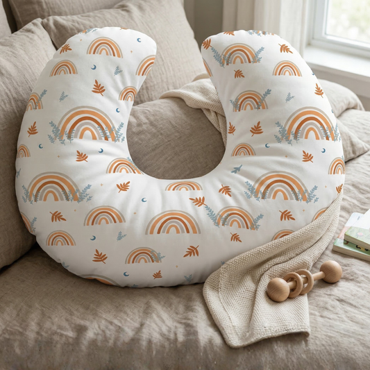 Jolly Jumper Baby Sitter Nursing Pillow - Rainbows