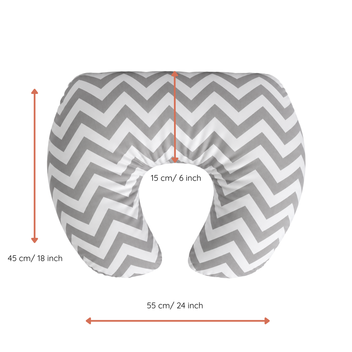 Baby Sitter Nursing and Play Cushion - Grey Chevron