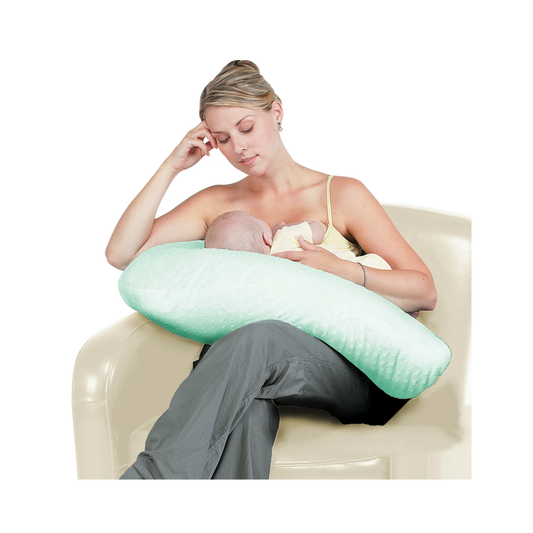 Boomerang Nursing Cushion - Seafoam Chenille