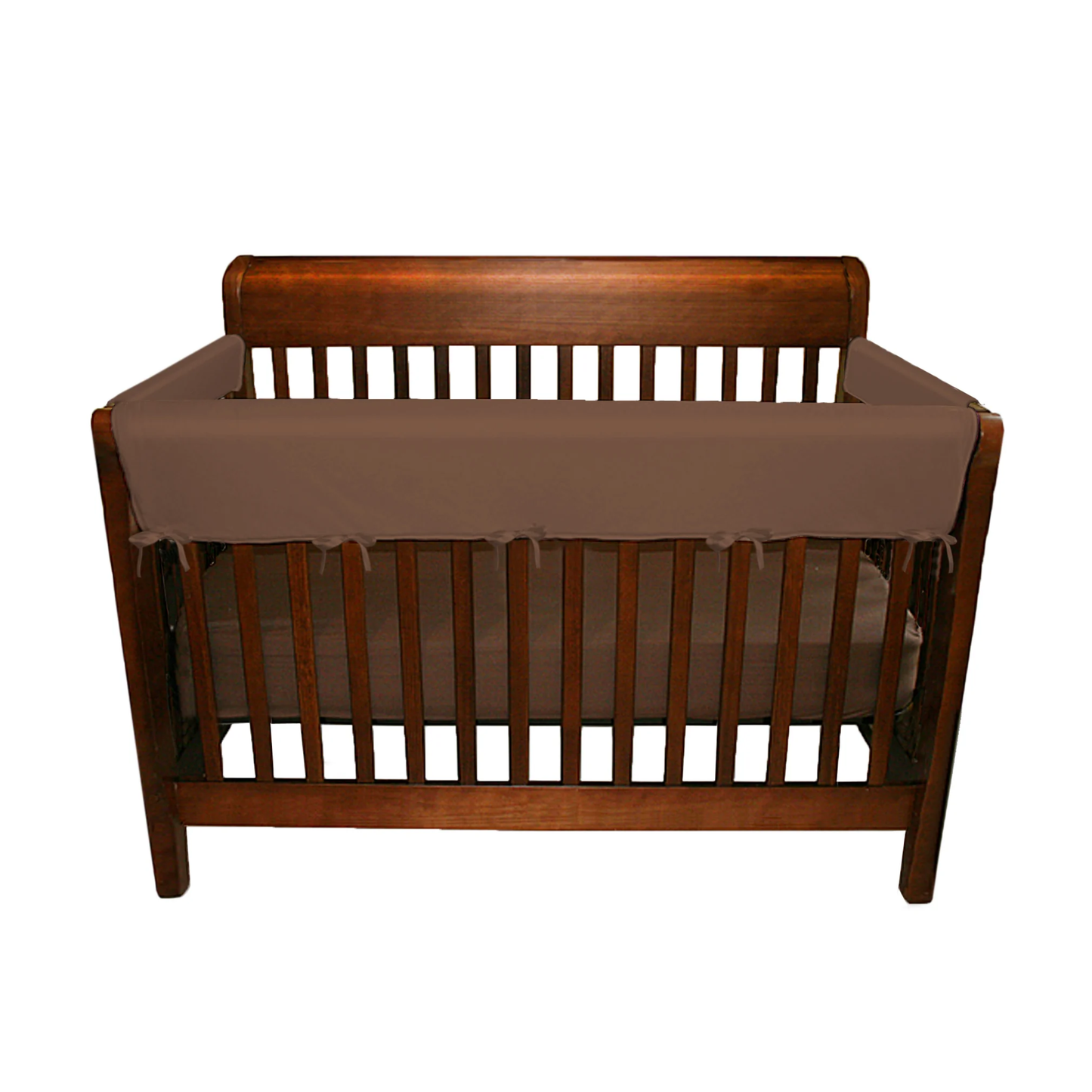 Soft Rail Convertible Crib Protector - 3 Piece Chocolate