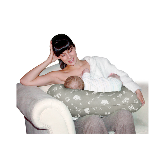Baby Sitter Nursing and Play Cushion - Grey Jungle