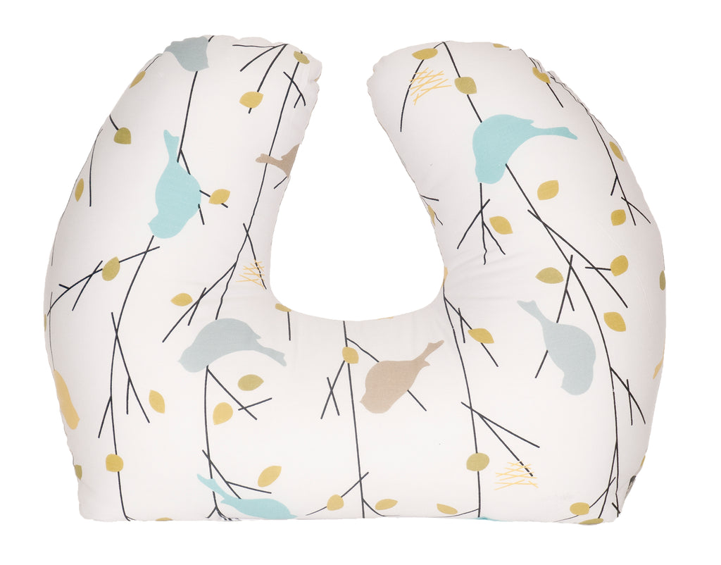Baby Sitter Nursing and Play Cushion - Earthtone Birdies