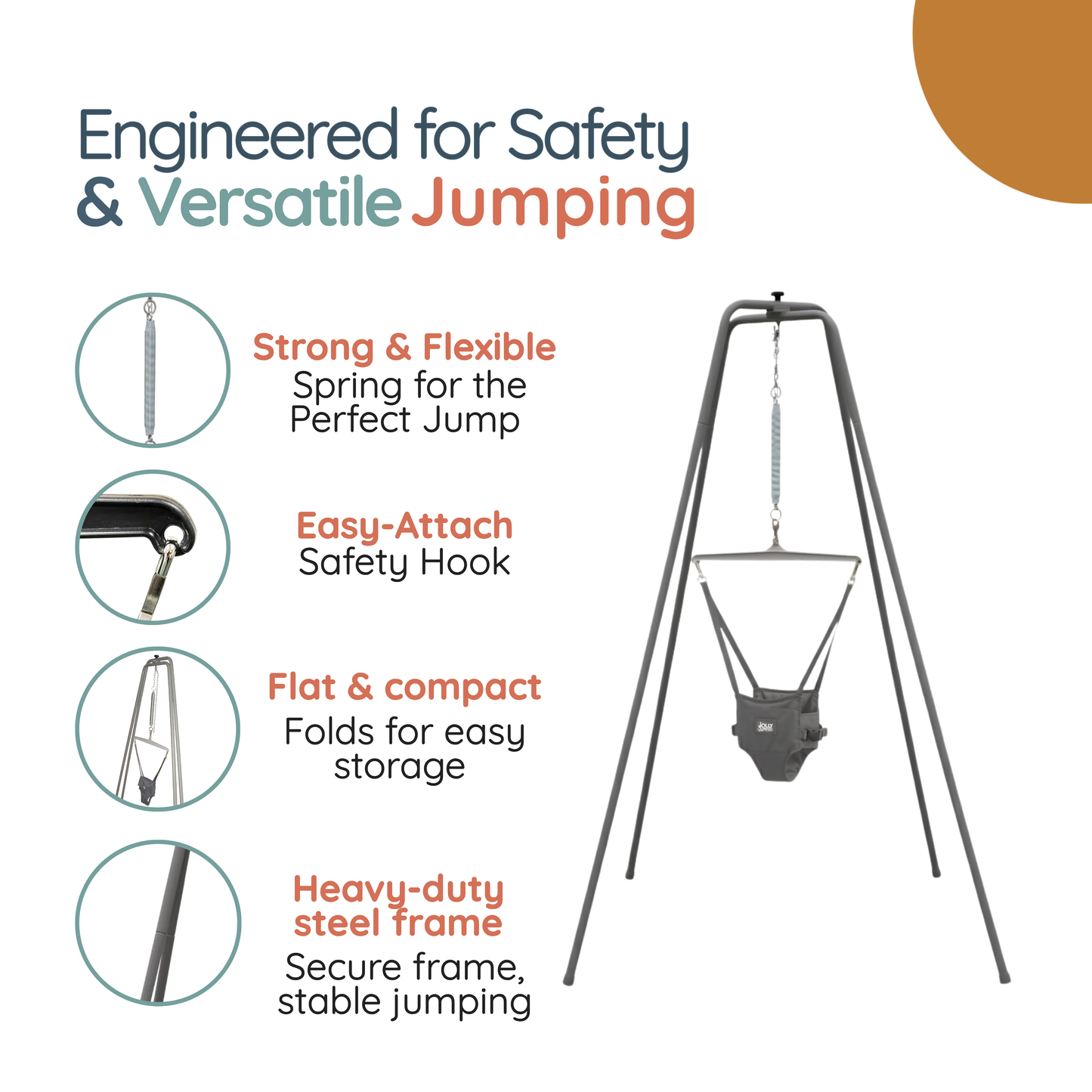 The Original Jolly Jumper *ELITE* with Super Stand and Doorway Conversion Kit