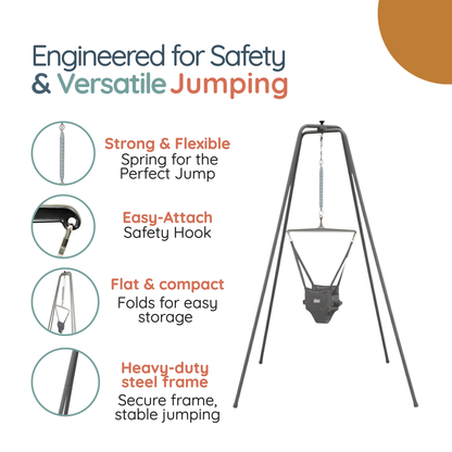 The Original Jolly Jumper *ELITE* with Super Stand and Doorway Conversion Kit