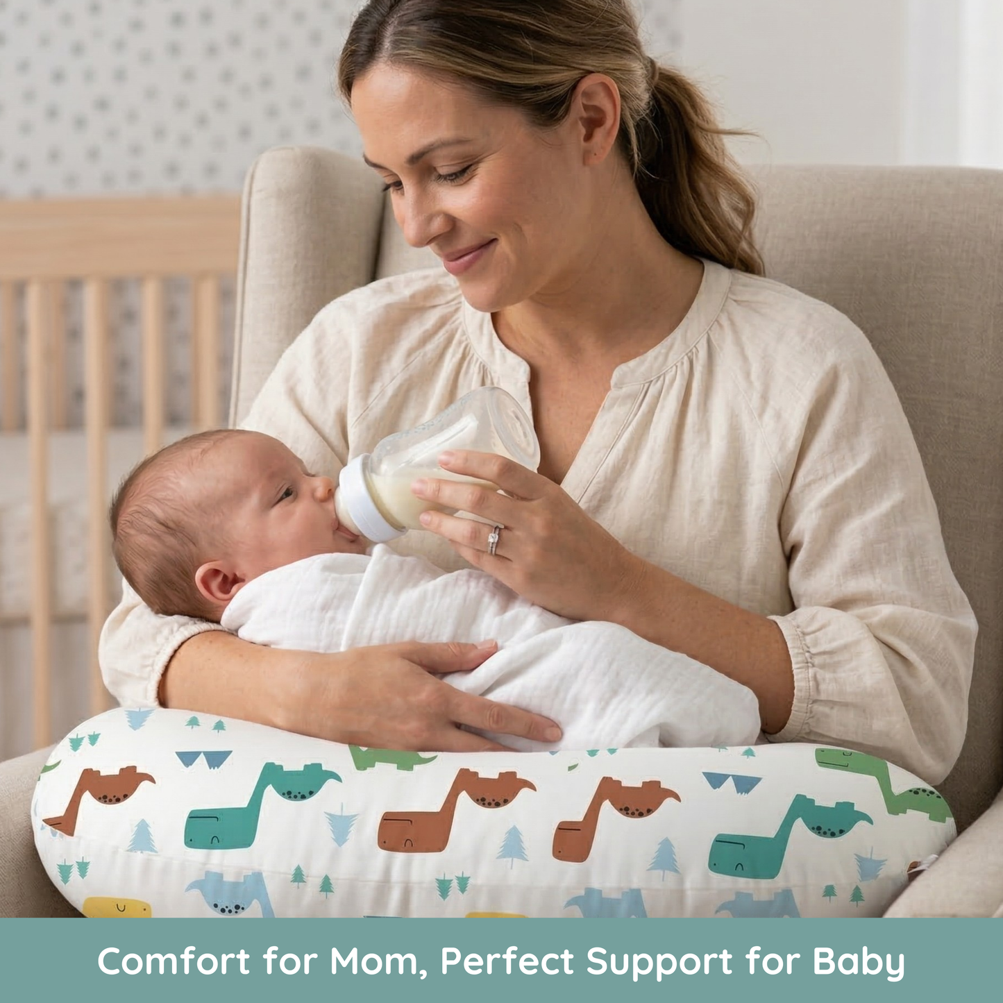 Jolly Jumper Baby Sitter Nursing Pillow - Dinosaurs