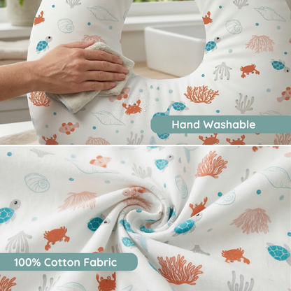 Jolly Jumper Baby Sitter Nursing Pillow - Beach Turtles