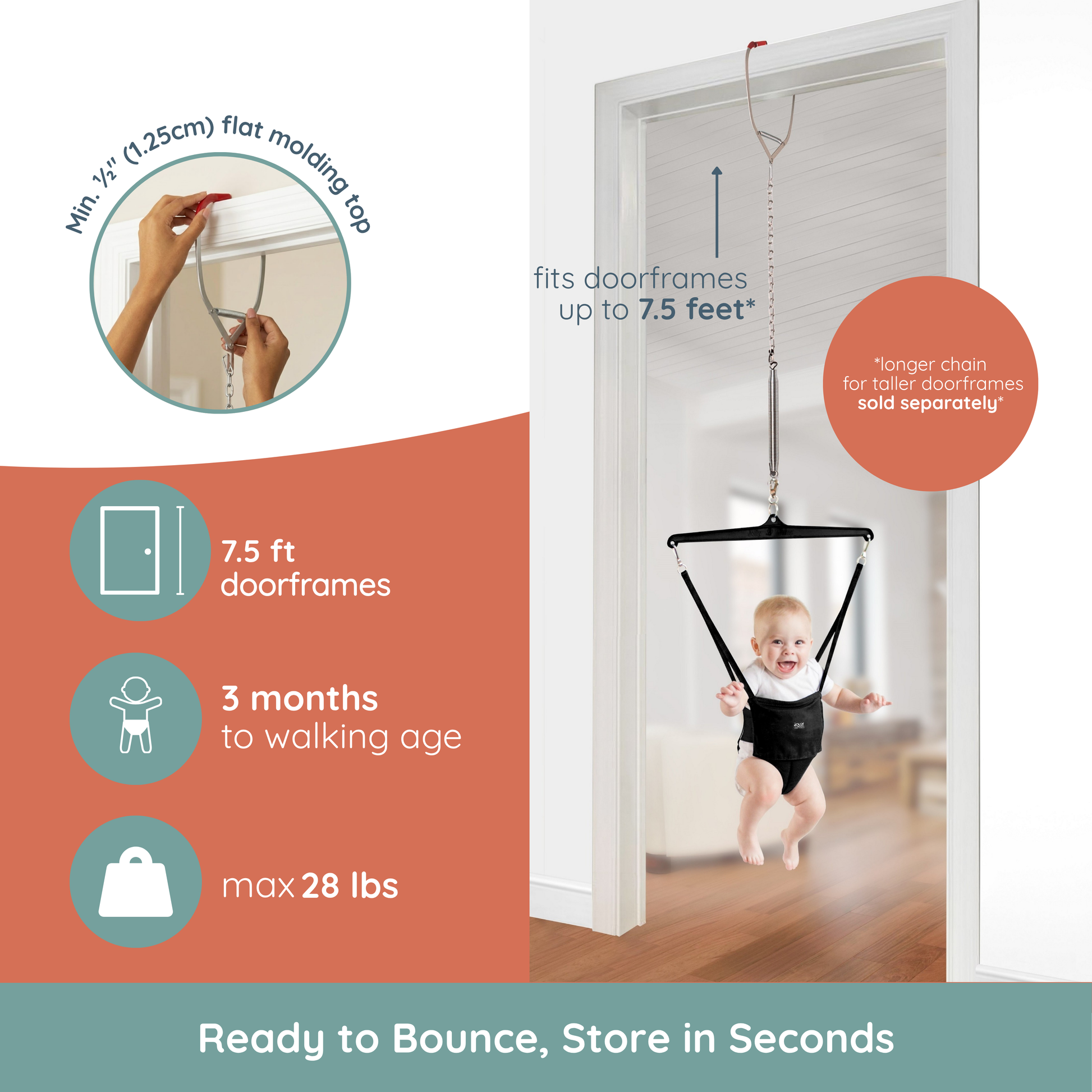 Jolly Jumper *ICONIC* - The Original Jolly Jumper with Door Clamp