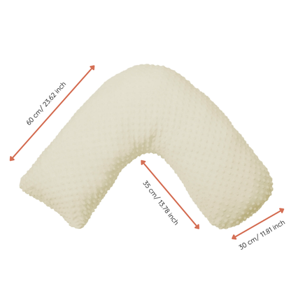 Boomerang Nursing Cushion - Cream Chenille