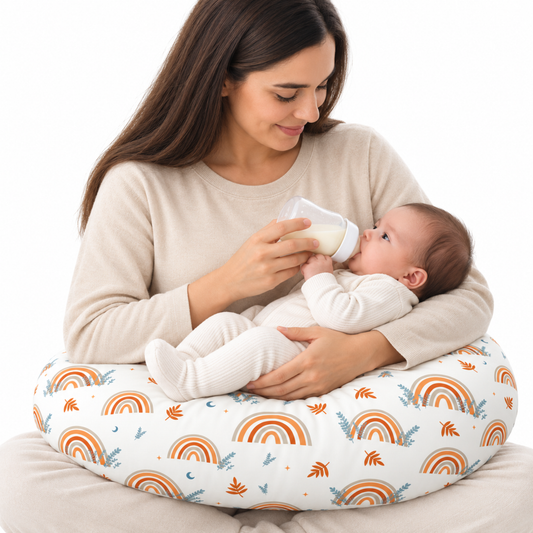 Jolly Jumper Baby Sitter Nursing Pillow - Rainbows