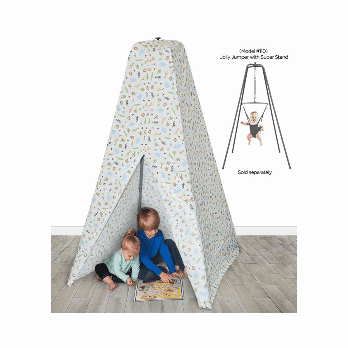 Teepee Tent (for Jolly Jumper with Super Stand) - White Safari