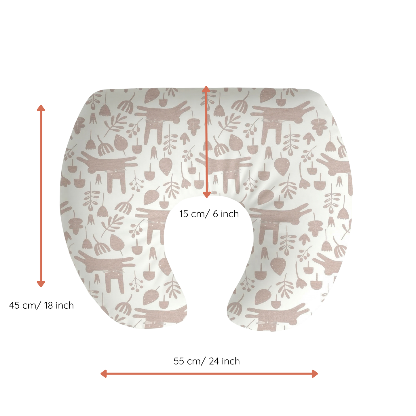 Jolly Jumper Baby Sitter Nursing Pillow - Beige Bunny