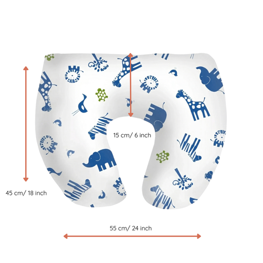 Baby Sitter Nursing and Play Cushion - Navy Jungle