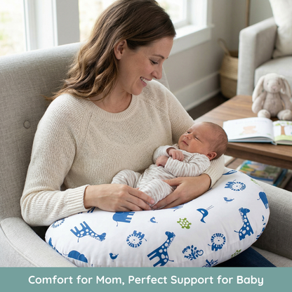 Baby Sitter Nursing and Play Cushion - Navy Jungle