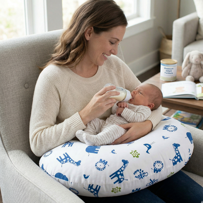 Baby Sitter Nursing and Play Cushion - Navy Jungle