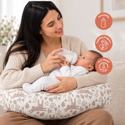 Jolly Jumper Baby Sitter Nursing Pillow - Beige Bunny