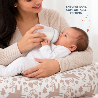 Jolly Jumper Baby Sitter Nursing Pillow - Beige Bunny