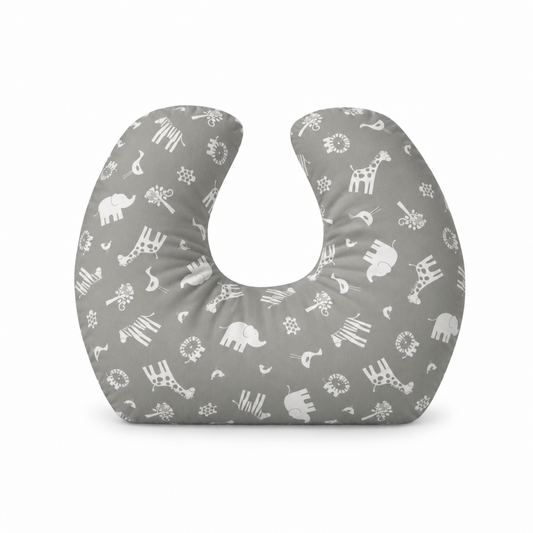 Baby Sitter Nursing and Play Cushion - Grey Jungle
