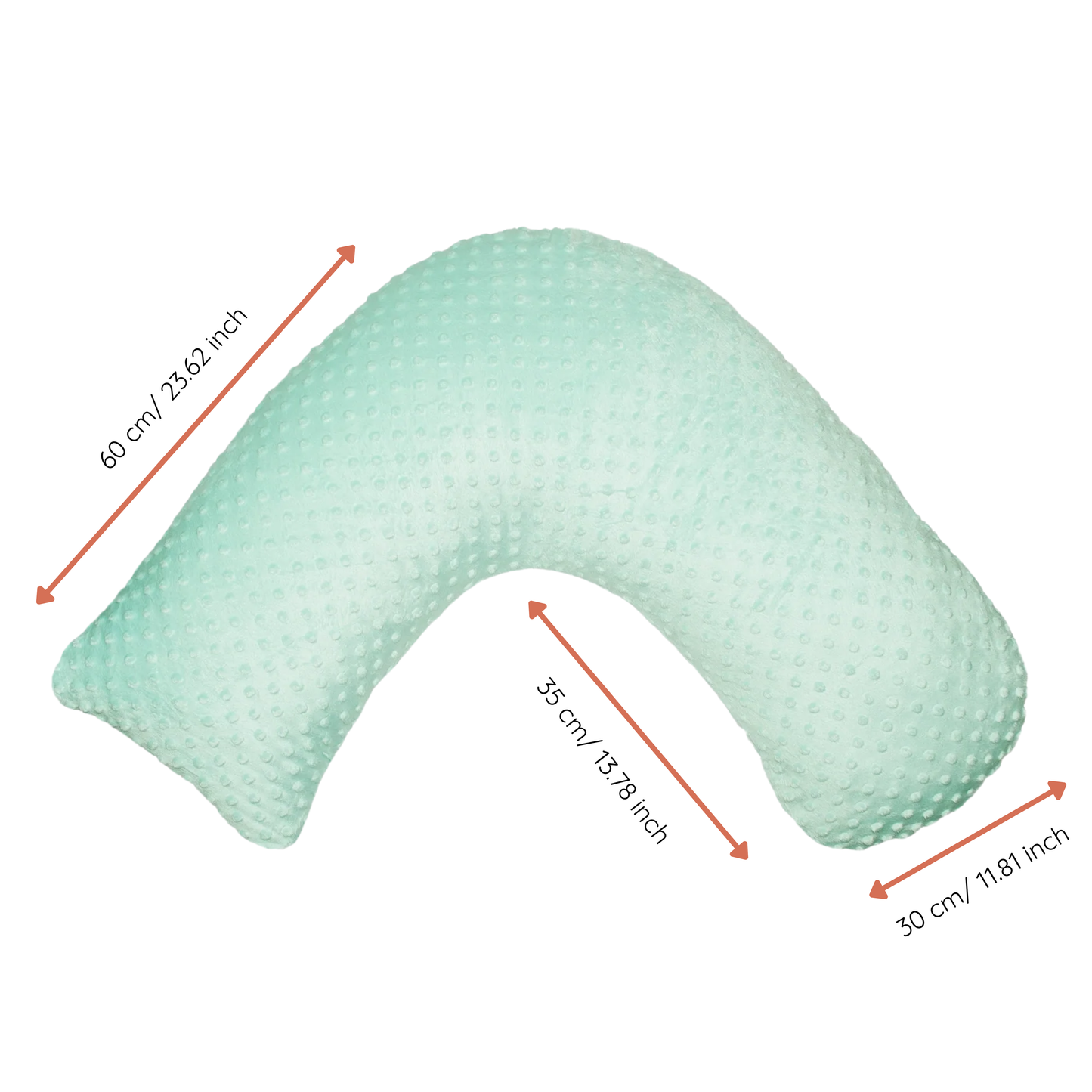 Boomerang Nursing Cushion - Seafoam Chenille