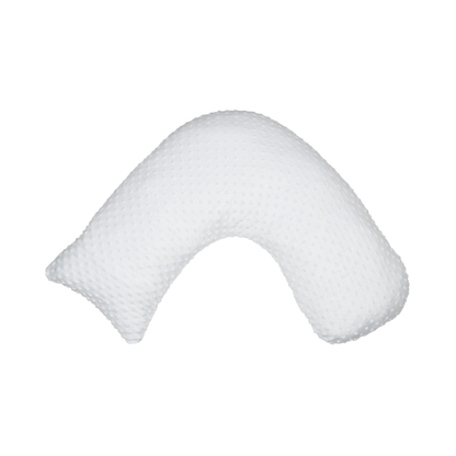 Boomerang Nursing Cushion - White Chenille