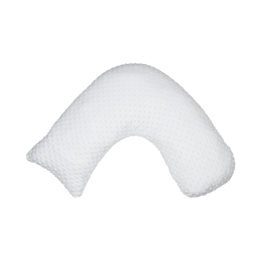 Boomerang Nursing Cushion - White Chenille