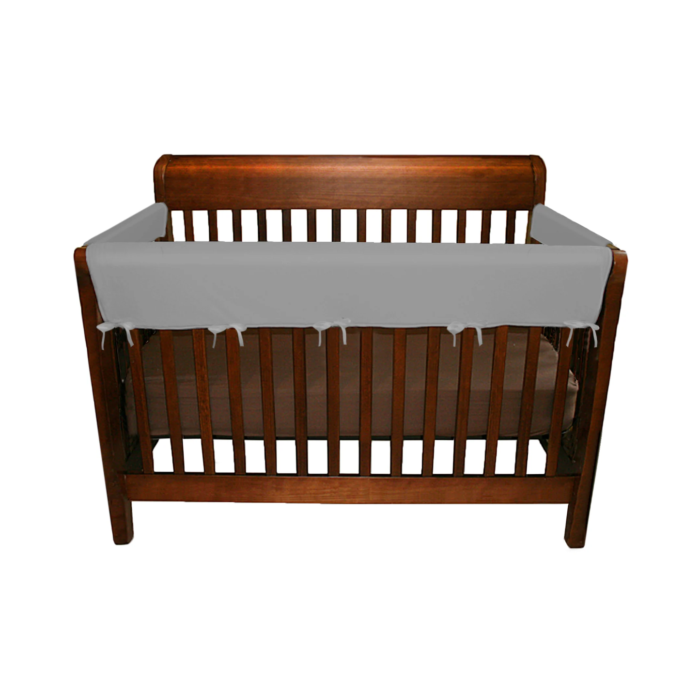 Soft Rail Convertible Crib Protector - 3 Piece Grey