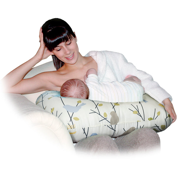 Baby Sitter Nursing and Play Cushion - Earthtone Birdies