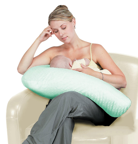 Boomerang Nursing Cushion - Seafoam Chenille